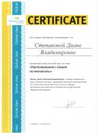 Сертификат врача Степанова Д.В.